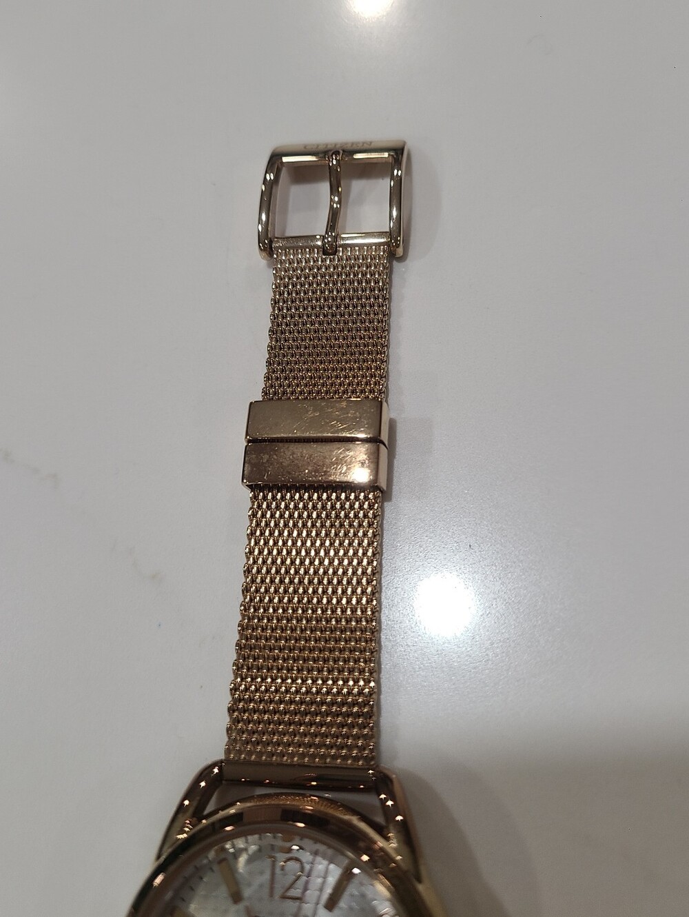 EUC CITIZEN WOMEN'S GOLD J810 WATCH ECO-DRIVE FE6083-72A - Picture 9 of 16
